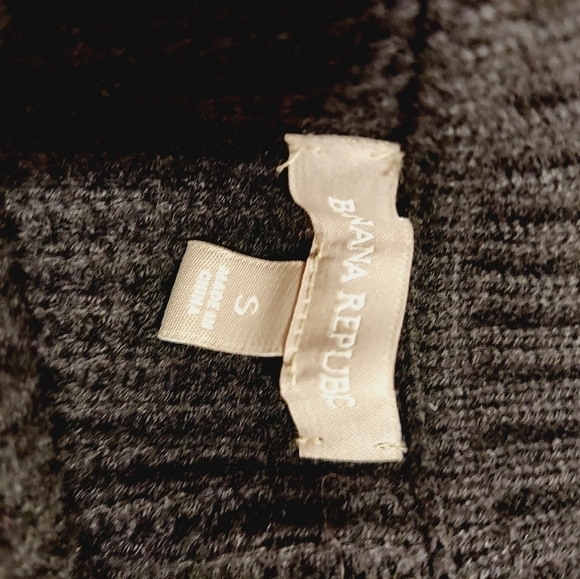 Banana Republic Wool Blend Mock Neck Sweater Tunic front Pockets Waffle Knit S - Picture 10 of 10